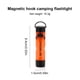 thumbnail image 4 of Mini Linterna LED Al Aire Libre Con Gancho Magnético para Carpa Senderismo Pesca () Naranja, 4 of 4