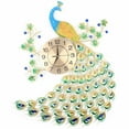 thumbnail image 3 of DENEST 8.26" 3D Peacock Shape Wall Clock Large Living Room Wall Watch Decoration Art, 3 of 12