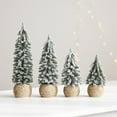 thumbnail image 6 of EclipseJewels Piece of Mini Artificial Christmas Trees 6-12 Inches with Snow Flocking, Small Tabletop Xmas Trees for Home Desk Craft Decor and Winter Village,D, 6 of 6