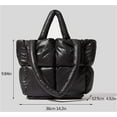 thumbnail image 7 of CoCopeaunt Chic Grid Puffer Down Quilted Tote Bag for Women Lady Trendy Large Shoulder Bag Top Handle Bag, 7 of 7