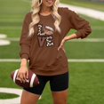 thumbnail image 2 of HUITKMM Winter Sweaters Women’S Football Print Oversized Hoodie – Relaxed Crew Neck Sweatshirt 4056 XXXL, 2 of 4