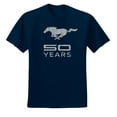thumbnail image 2 of Wild Bobby, Ford Mustang Logo 50 Years Vintage Emblem, Cars and Trucks, Men Graphic Tee, Navy, XX-Large, 2 of 4