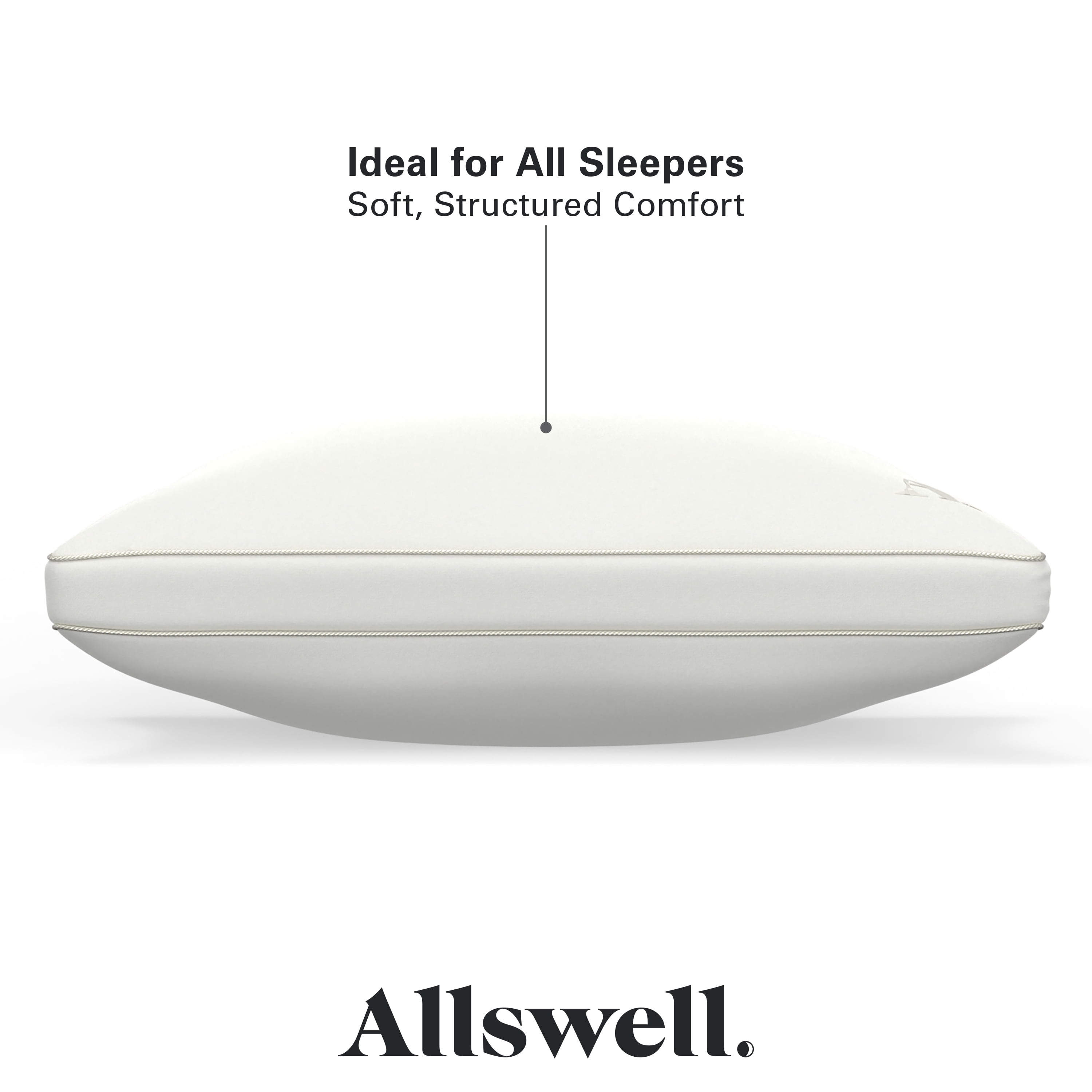 (8 pack) Allswell Down Alternative Bed Pillows, Standard/Queen – Medium Firmness, All Positions (2 Count)