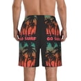 thumbnail image 3 of Kdxio Go Surfer Pattern Mens Casual Shorts - Drawstring Summer Beach Sports Shorts for Men, 3 of 9