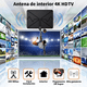 thumbnail image 5 of Antenas Para Tv Digital Abierta BLOOSOM Interior Potente HD 4K 1080p Rectangular Negro, 5 of 5