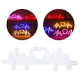 thumbnail image 3 of Letrero De Neón Con Latido Del Corazón, Lámpara Led Romántica Con Logo De Amor, Ip43, Luz Nocturna De Neón Acrílica Resistente Al Agua, Carga Usb, Decoración De Latido Del Corazón De Neón Moyic HA013173-00, 3 of 7