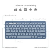 Logitech K380 Multi-Device Bluetooth Keyboard for Mac, Easy-Switch, MacBook Pro, MacBook Air, iMac, iPad Compatible, Blueberry