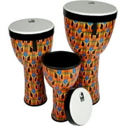 Toca Freestyle II Nesting Djembes 8 in., 10 in., 12 in. Kente Cloth