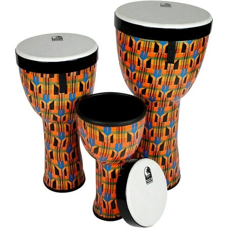 Toca Freestyle II Nesting Djembes 8 in., 10 in., 12 in. Kente Cloth