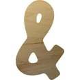 thumbnail image 1 of Unfinished Wood Letter Small 15'' tall, Wooden Craft Letter (&) DIY Project, Wall Décor, 1 of 3