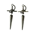 thumbnail image 4 of Pendientes de gótica Yinane Halloween estilo gótico Vintage Metal renacentista Medieval negro, 4 of 8
