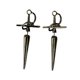 thumbnail image 4 of Pendientes de espada gótica, estilo retro, punk, gótico, renacentista, de aleación y daga. Negro, 4 of 9