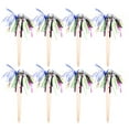 thumbnail image 3 of TAILTOSS 100Pcs Fruit Skewers Sticks for Cake and Dessert Decoration MultiColored Wood Picks, 3 of 8