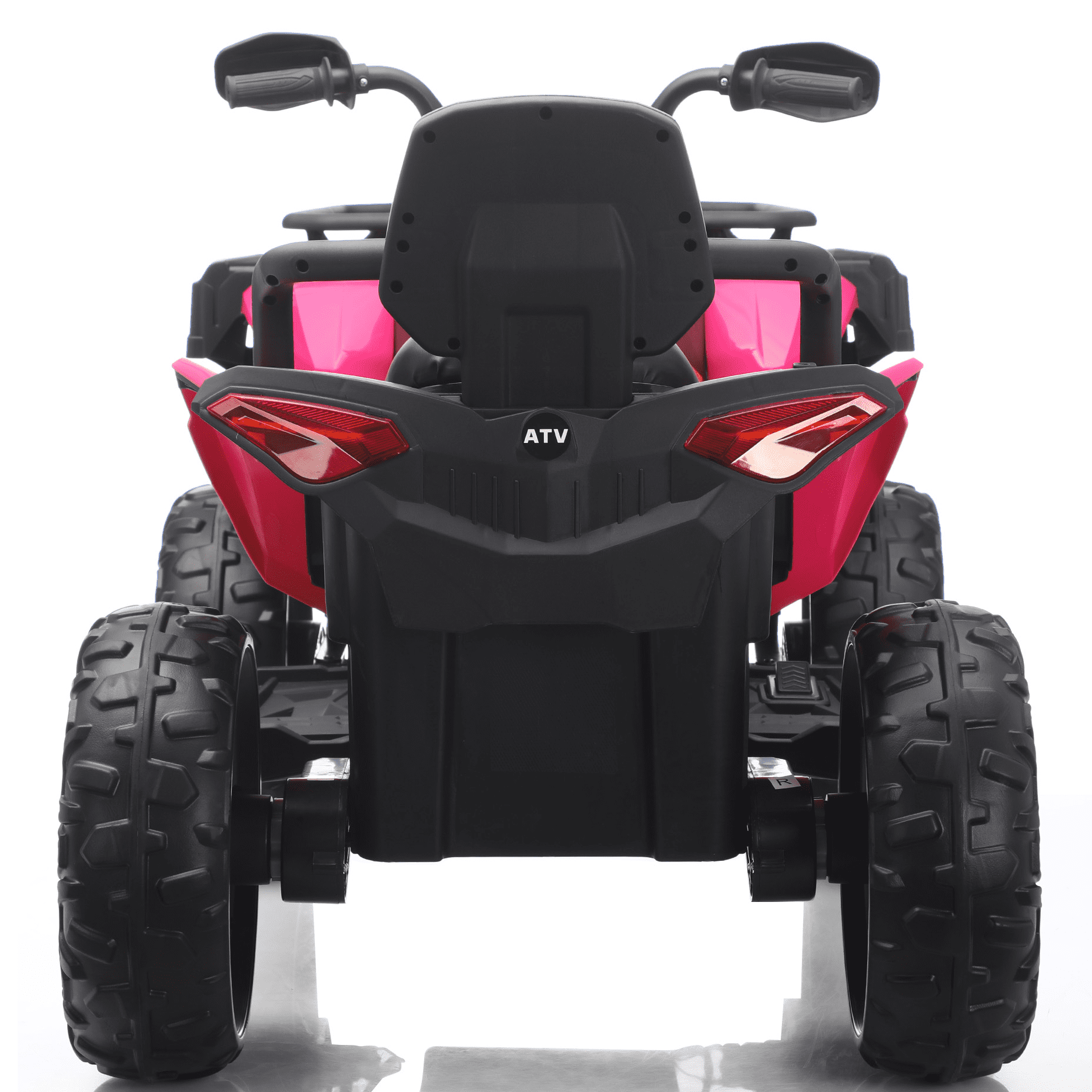 Funride 24 Volt Ride on Toys with Remote Control, Oversized ATV for Kids, 2-Seater 4 Wheeler for Toddlers, Power Car Wheels with Music, Bluetooth, Headlights, EVA Tires, Pink