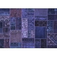 thumbnail image 1 of Ahgly Company Machine Washable Indoor Rectangle Oriental Blue Modern Area Rugs, 8' x 12', 1 of 4