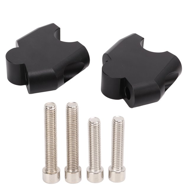 2PCS Handlebar Riser Clamp Aluminum Alloy Replacement for CB500F CB500X 2013‑2017Black