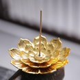 thumbnail image 4 of Quemador de Incienso Colco Soporte de Varilla de Loto Dorado 6 Agujeros, 4 of 8