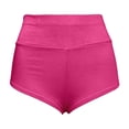 thumbnail image 6 of idosla Women's Cut Out Yoga Shorts Scrunch Booty Hot Pants High Waist Gym Workout Active Butt Lifting Sports Leggings (Hot Pink, XL), 6 of 7