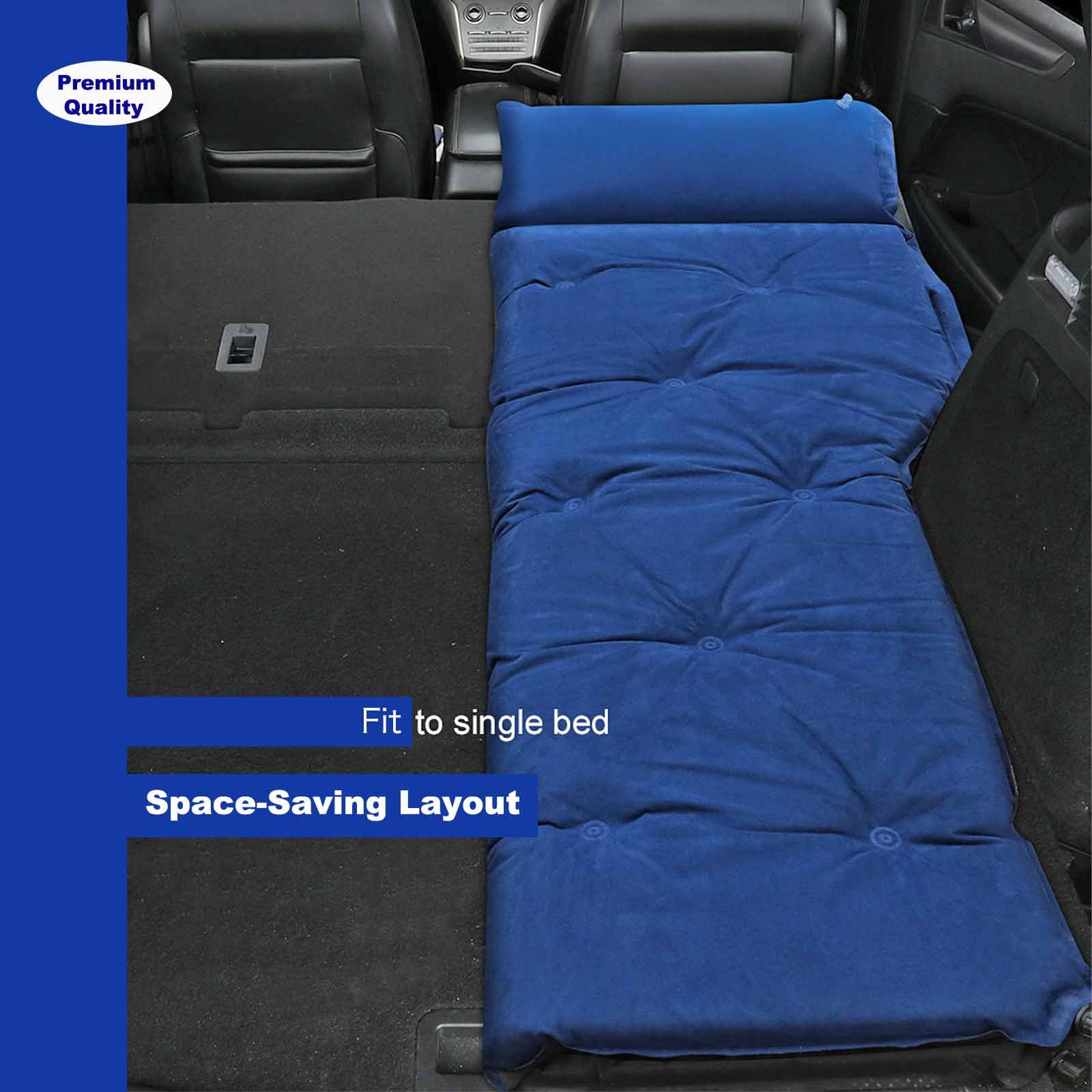 (Two Half for Single Bed) Car Camping Essential Mattress Plate, Increase Car Bed Camping Space Trunk Space, Accessories for SUV with Flate Trunk, Tesla Model Y, RAV4, CRV,X-Trail,Outback,Highlander
