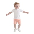 thumbnail image 5 of Ruisita 3 Pack Unisex Baby Toddler Cotton Shorts Baby Pull-on Solid Shorts Soft Clothes for Summer Daily, 5 of 9