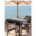 thumbnail image 3 of Outdoor Tablecloth with Umbrella Hole for Patio/Picnic/Party/Camping, Black Ombre Waterproof Table Cloth Square Cover Washable, Vintage Gray Gradient Stripes Geometric (54"x 54"), 3 of 9