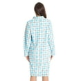 thumbnail image 3 of Just Love Plush Zipper Lounger Robe 6810-10114-1X (Blue Plaid, Large), 3 of 3