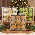 thumbnail image 5 of Velvet Deer Christmas Ornaments 8cm, 9-Piece Set in Gift Box, Girly Holiday Tree Decor, 5 of 9