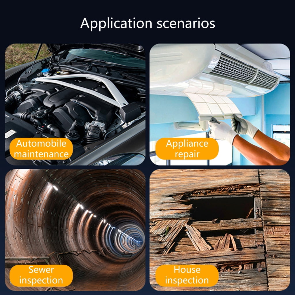 Handheld Borescope 8 LED Illuminates 4.3inch LCD Display Inspection for Machinery Pipe Erosion Checks