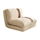 thumbnail image 2 of Sofá cama plegable, sofá cama individual, transpirable, suave, decoración de suelo, colchón, silla para dormir para adultos, hogar, sala de estar y oficina y marrón, 2 of 8