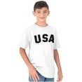 thumbnail image 4 of United States of America USA Patriot Crewneck T Shirts Boy Girl Teen Brisco Brands S, 4 of 6