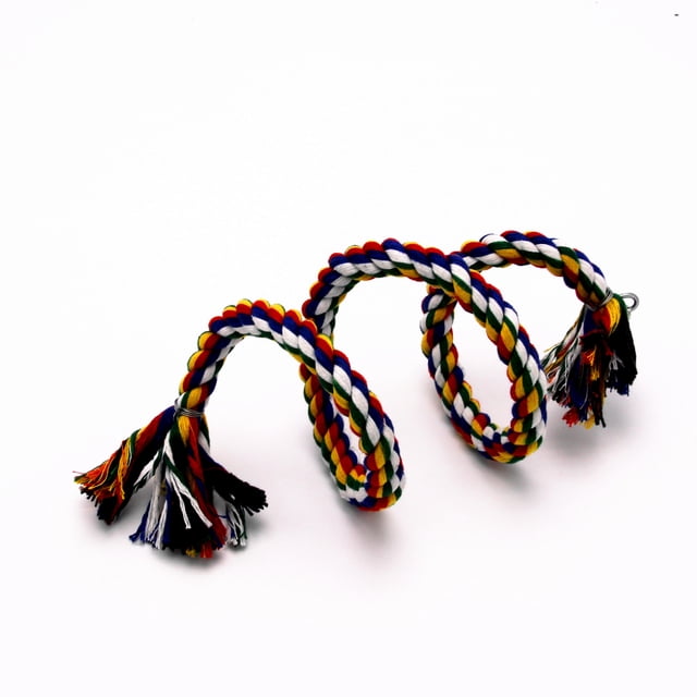 Juguetes para periquitos con percha de cuerda para pájaros, juguete en espiral para cacatúas, perchas de cuerda elástica para pájaros de 59 "y 39,3", accesorios adecuados para jaulas de pája