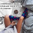 thumbnail image 4 of 4 Pairs Copper Compression Socks for Women & Men Circulation 15-20 mmhg - Better Blood Flow, Swelling, Best Support for Medical, Running, Nursing, 4 of 7