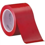 3M™ 471 Vinyl Tape, 3" Core, 3" x 36 Yd., Red, Case Of 3
