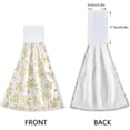 thumbnail image 4 of SKYSONIC 2 PCS Hanging Hand Towels Gold Foil Florals Hand Dry Towels for Kitchen & Bathroom,Hanging Towel Set with Hanging Loop, 12"x17", 4 of 6