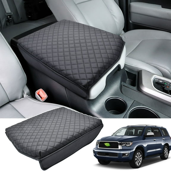 Center Console Armrest Cover Pad For Toyota Tundra 2007-2013 & Sequoia 2008-2022