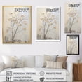 thumbnail image 4 of Designart "Sycamore In Minimalist Landscape II" Tree Sycamore Floater Framed Canvas Art Print, 4 of 5