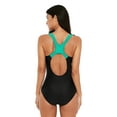 thumbnail image 5 of Beautyin Women's Swimsuit One Piece Color Block Cross Back Athletic Modest Swimwear, 5 of 6
