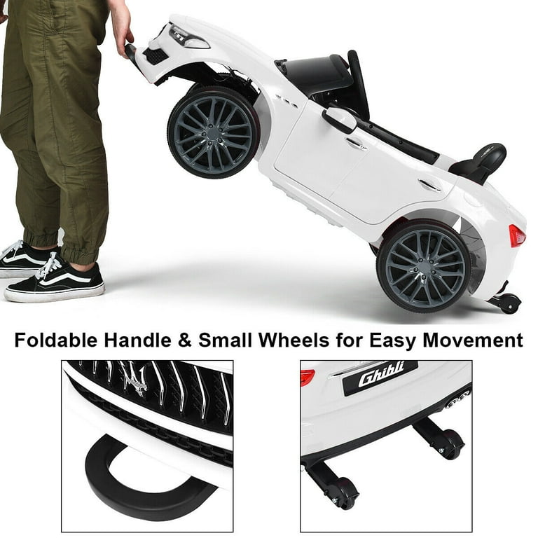 Gymax 12V Maserati Licensed Kids Ride on Car w/ RC Remote