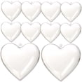 thumbnail image 4 of WHAMVOX 10pcs Clear Fillable Heart Shaped Ball Plastic Fillable Balls Ornament Candy Boxes, 4 of 8