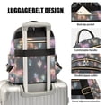thumbnail image 3 of FORMRS Mini Backpack Purse for Women Quilted Travel Daypack Casual Shoulder Bag, Neon Llamas Pattern, 3 of 7