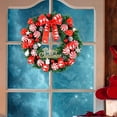 thumbnail image 1 of Corona de Navidad artificial Macarena con adornos de bola decoración colgante para césped Estilo H, 1 of 8