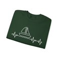 thumbnail image 3 of Graphic Heartbeat Boat Traveling Vacations Women Me Gildan 18000 Sweatshirt, 3 of 4