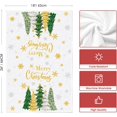 thumbnail image 2 of SOME THING Beige Xmas Trees Merry Christmas Kitchen Towels Dish Towels, 18x26 Inch Daily Star Snowflake Winter Decoration Hand Towels Set of 2, 2 of 6