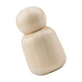 thumbnail image 5 of BLESIYA 6xWooden Peg Dolls Unfinished People Figures Blank Peg Doll for DIY Craft 68mmx40mm 6 Pcs, 5 of 8