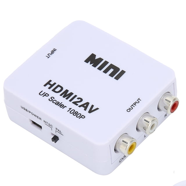 Adaptador AV Nikou Interfaz multimedia HD a RCA Convertidor de vídeo