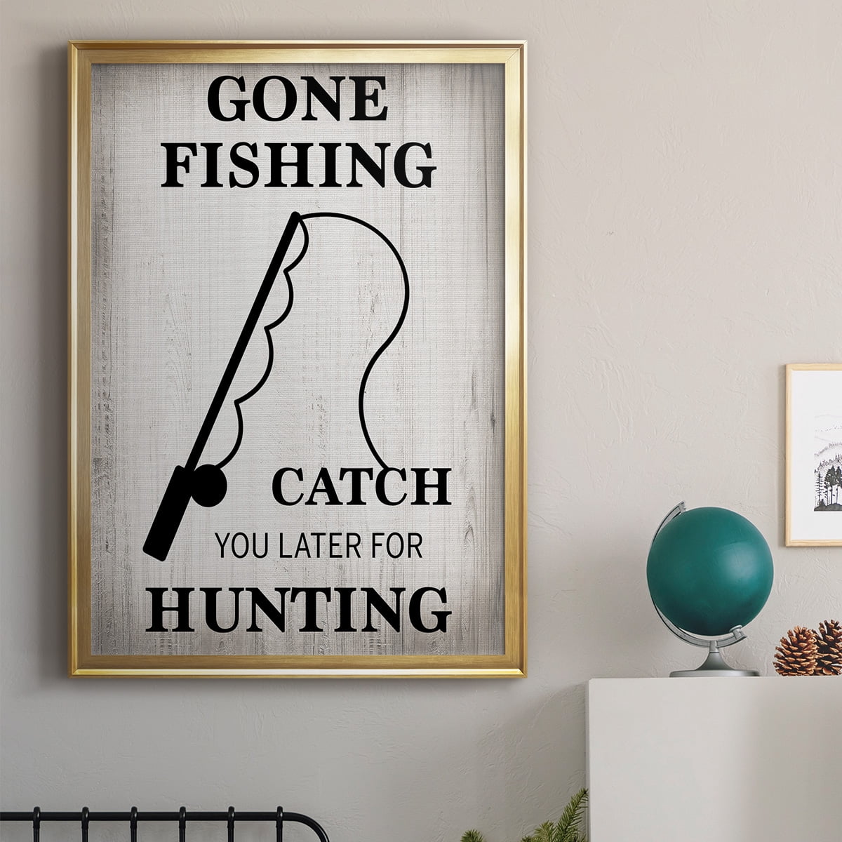 Gone Fishing Premium Classic Framed Print - Ready to Hang