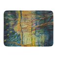 thumbnail image 1 of YUSDECOR Digital Colorful Modern Abstract Color Painting on Canvas Orange Contemporary Geometric Rug Doormat Bath Mat 23.6x15.7 inch, 1 of 1