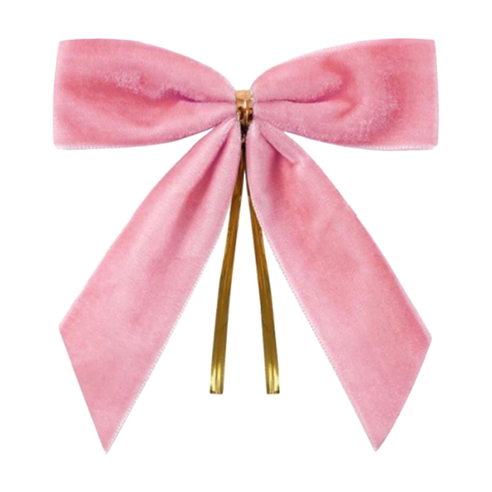 24pcs Velvet Christmas Bows for Christmas Tree Wreath Gift Wrap Crafts Wedding Party Bows for Snack Baking Candy Bags Home Decoration 3.54inx3.54in