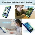 thumbnail image 2 of iPad Air 11 M2 Case With Screen Protector 3 in 1 Kickstand Heavy Duty for M2 2024/10.9 Air 5th Generation 2022/10.9 Air 4th, Protective Cover for iPad Air 11 Air 5 4 Gen - Blue, 2 of 5