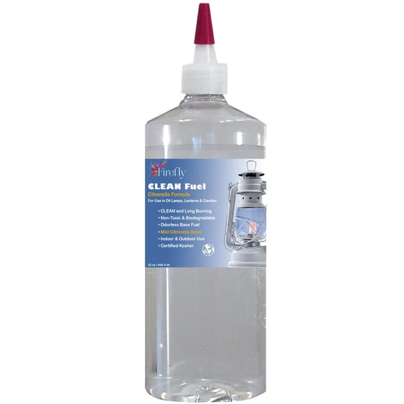 Aceite para lámpara Firefly Kosher Citronella CLEAN Fuel 946 ml